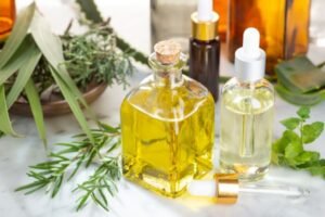 Image Assorted seeds and herbs, including fenugreek, cumin, and flax seeds, known for their benefits in PCOD treatment